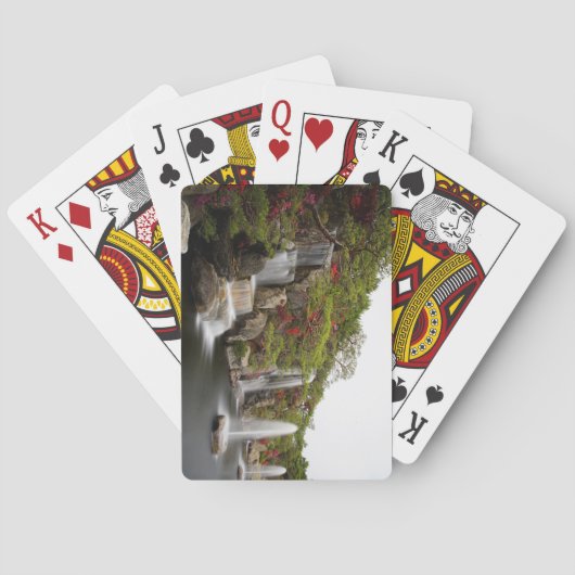 Beauful Azalea Waterfall Flower Garden Pokerkaarten (Achterkant)