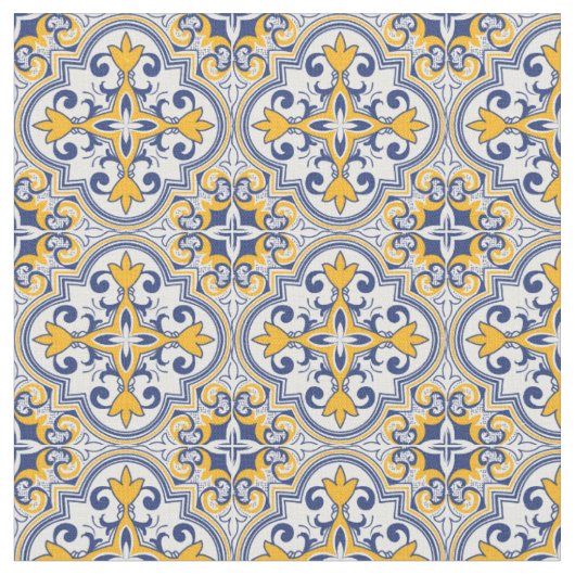 💙 Beauful Azulejos Fabric Stof (Close Up)