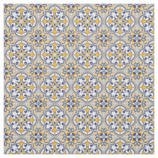 💙 Beauful Azulejos Fabric Stof (Swatch)