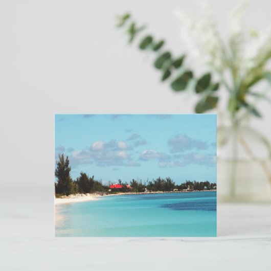 Beauful Bahamian Beach Briefkaart (Staand voorkant)