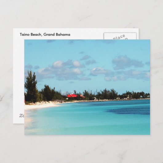 Beauful Bahamian Beach Briefkaart (Voorkant / Achterkant)