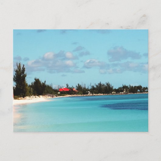 Beauful Bahamian Beach Briefkaart (Voorkant)