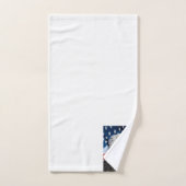 Beauful Bald Eagle head and a American flag 1 Bad Handdoek (Handdoek)