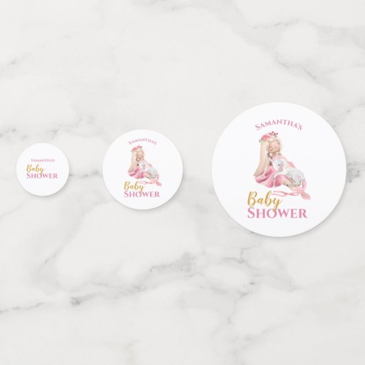 Beauful Ballerina Baby shower Table Confetti (Voorkanten)