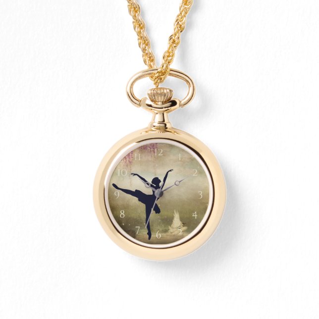 Beauful Ballerina Swan Lake  Dance Horloge (Voorkant)