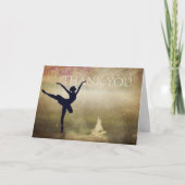 Beauful Ballerina Swan Lake Dance Vintage Bedankkaart (Voorkant)