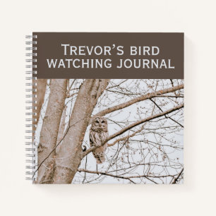 Beauful Barred Owl Audubon Birding Notitieboek
