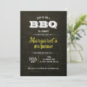 Beauful BBQ Birthday Party Invite Kaart (Staand voorkant)