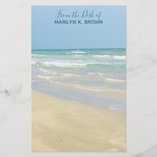 Beauful Beach Custom Seashore Briefpapier (Voorkant)
