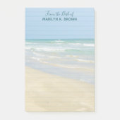 Beauful Beach Custom Seashore Lined Post-it® Notes (Voorkant)