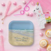 Beauful Beach Party Custom Ocean Photography Papieren Bordje (Feest)