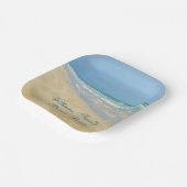 Beauful Beach Party Custom Ocean Photography Papieren Bordje (Gebogen)