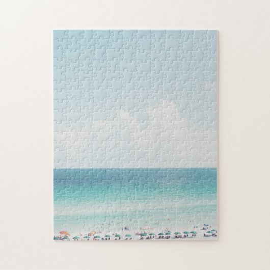 Beauful Beach Photography Cool Blue Ocean Skies Legpuzzel (Verticaal)