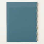 Beauful Beach Photography Cool Blue Ocean Skies Planner (Achterkant)