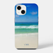 Beauful Beach Photography Ocean Seaside Monogram iPhone Hoesje (Achterkant)