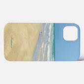 Beauful Beach Photography Sandpiper Monogram Case-Mate iPhone Case (Achterkant (horizontaal))