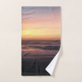 Beauful Beach Sunset Photo Print Bad Handdoek (Handdoek)