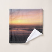Beauful Beach Sunset Photo Print Bad Handdoek (Wasdoekje)