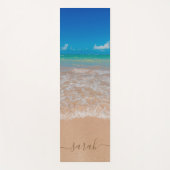 Beauful Beach Zee - Aangepaste naam Yoga Mat (Voorkant)
