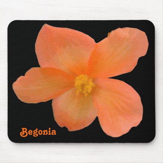 Beauful Begonia Mousepad Muismat (Voorkant)