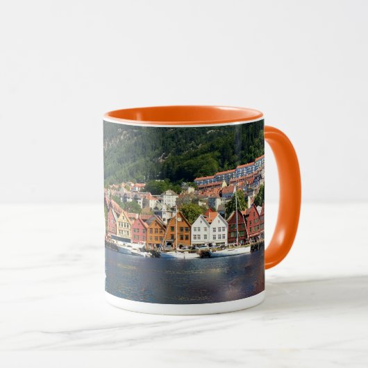 Beauful Bergen, Noorwegen Mok (Voorkant rechts)