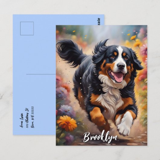 Beauful Bernese Mountain Dog Briefkaart (Voorkant / Achterkant)