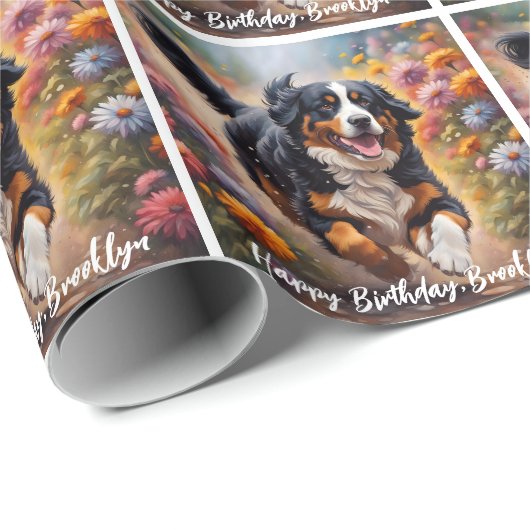 Beauful Bernese Mountain Dog Cadeaupapier (Rol Hoek)