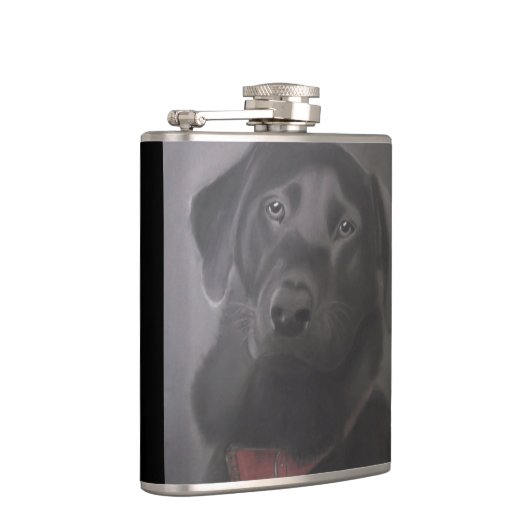 Beauful Black Labrador Retriever Heupfles (Rechts)