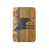 Beauful Black Quarter Horse Stallion Badmat (Voorkant Verticaal)
