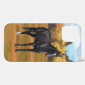 Beauful Black Quarter Horse Stallion Case-Mate iPhone Case (Achterkant (horizontaal))