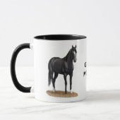 Beauful Black Quarter Horse Stallion Mok (Links)