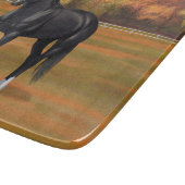 Beauful Black Quarter Horse Stallion Snijplank (Hoek)