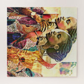 Beauful Black Woman Digital Legpuzzel (Horizontaal)