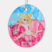 Beauful Blonde Dancing Ballerina Keramisch Ornament (Links)