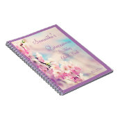 Beauful Blossom Quinceañera Birthday Notitieboek (Rechterzijde)