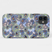 Beauful Blue Floral Paisley Lace Case-Mate iPhone Case (Achterkant (horizontaal))