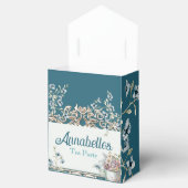 Beauful Blue Floral Tea Party Bedankdoosjes (Geopend)