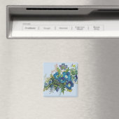 Beauful Blue Flowers Magnet (Insitu (Vaatwasser))