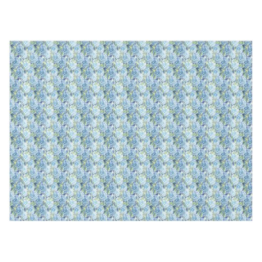 Beauful Blue Hydrangea Flower Pattern Tafelkleed (Voorkant (Horizontaal))