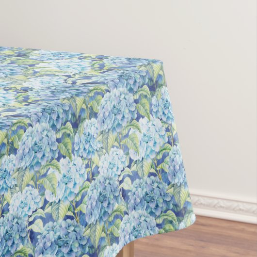 Beauful Blue Hydrangea Flower Pattern Tafelkleed (Voorbeeld)