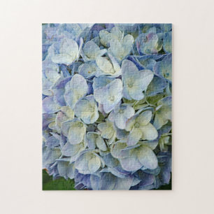 Beauful Blue Hydrangea Flowers Foto Legpuzzel