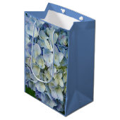 Beauful Blue Hydrangea Flowers Foto Medium Cadeauzakje (Voorkant Gekanteld)