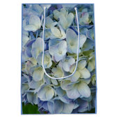 Beauful Blue Hydrangea Flowers Foto Medium Cadeauzakje (Achterkant)