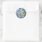 Beauful Blue Hydrangea Flowers Foto Ronde Sticker (Tas)