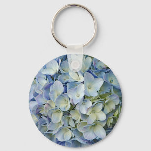 Beauful Blue Hydrangea Flowers Foto Sleutelhanger