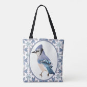 Beauful Blue Jay Bird Tote Bag (Achterkant)