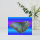 Beauful Blue Morpho Butterfly DIY Briefkaart (Staand voorkant)