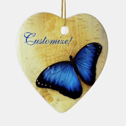 Beauful Blue Morpho Butterfly Ornament (Rechts)