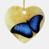 Beauful Blue Morpho Butterfly Ornament (Achterkant)