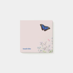 Beauful Blue Morpho Butterfly  Post-it® Notes